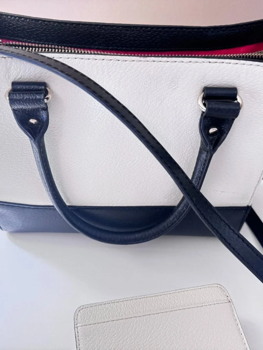 Matching Kate Spade New York Colorblock Pebbled Leather Satchel/Matching Wallet - Picture 6 of 15